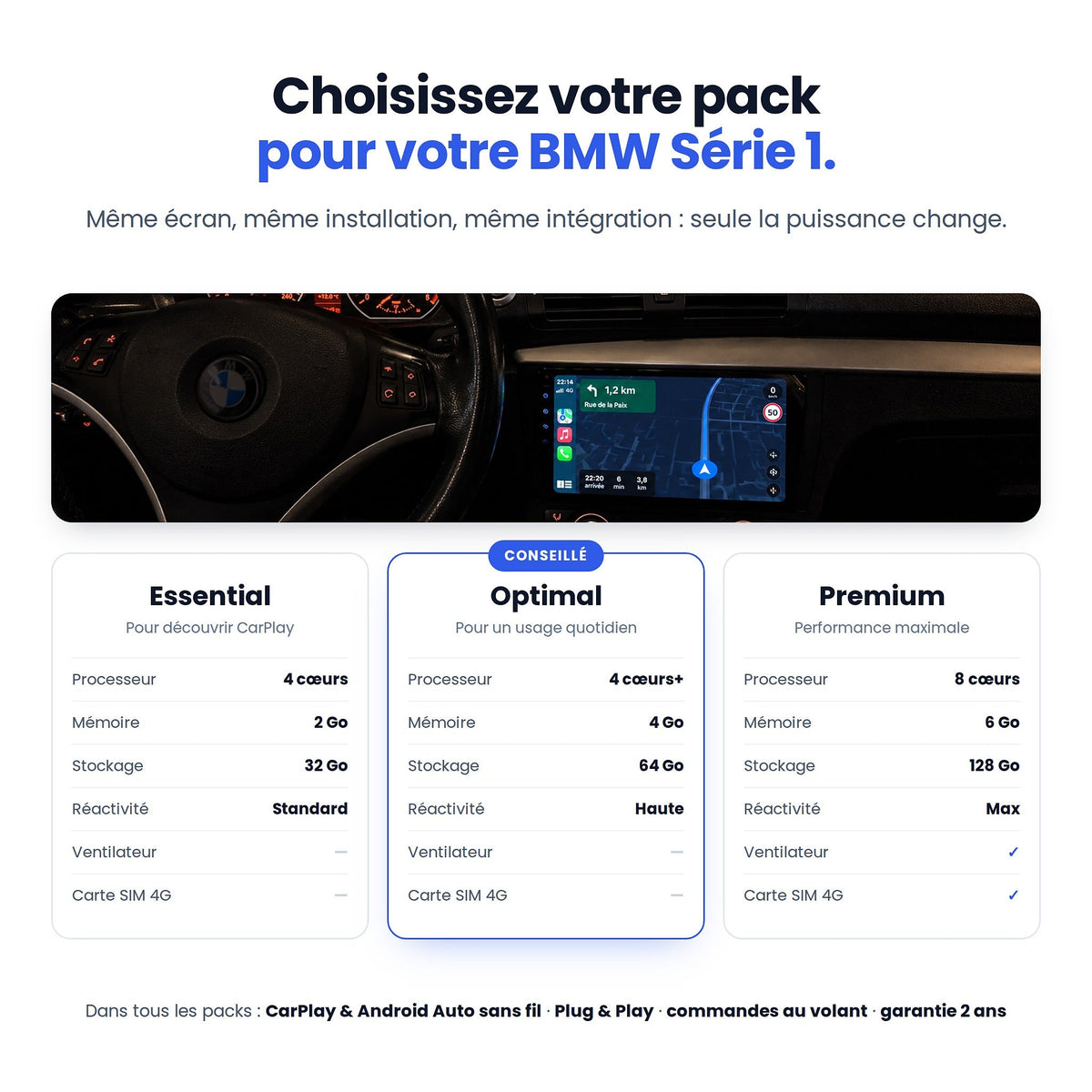 CarPlay BMW Série 1 E87/E81/E82/E88 (2004-2011) — image 6