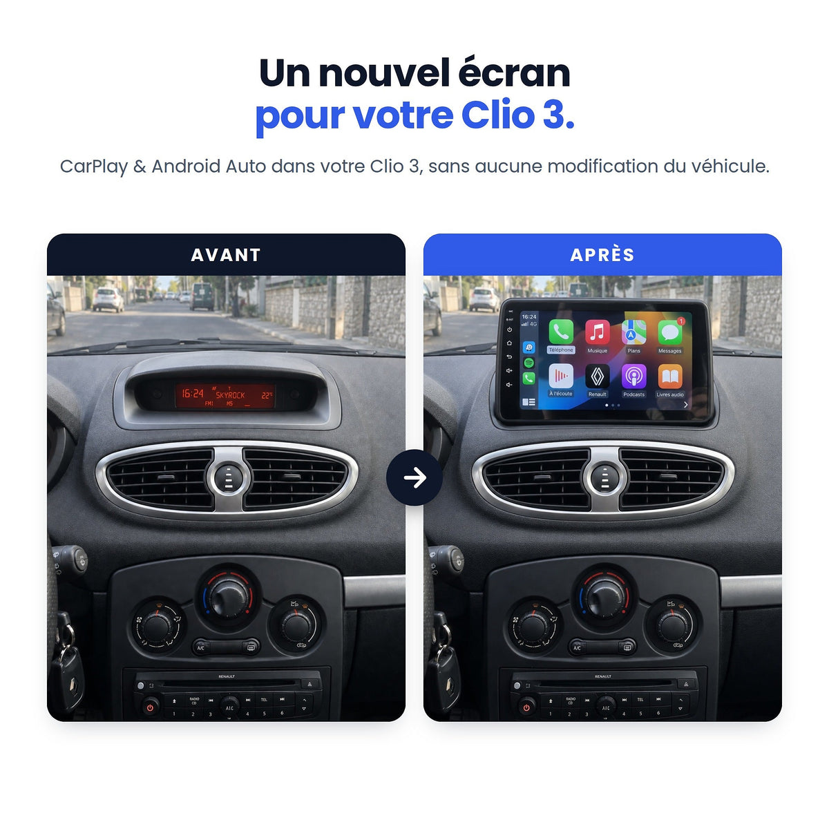 CarPlay Renault Clio 3 (2005-2014) — image 2