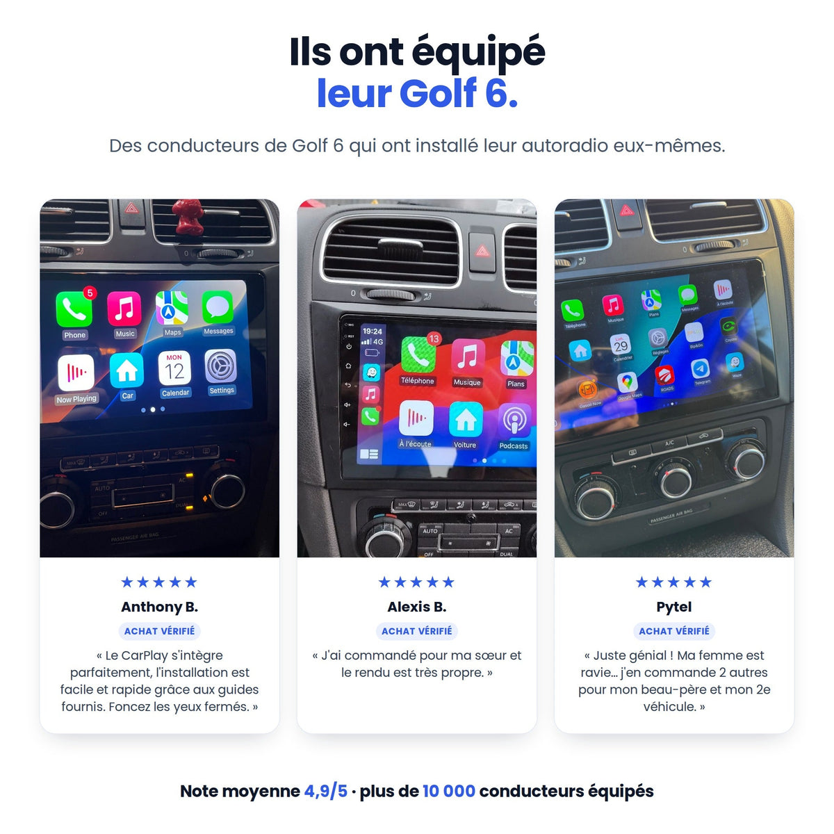 CarPlay Volkswagen Golf 6 (2008-2016) — image 8