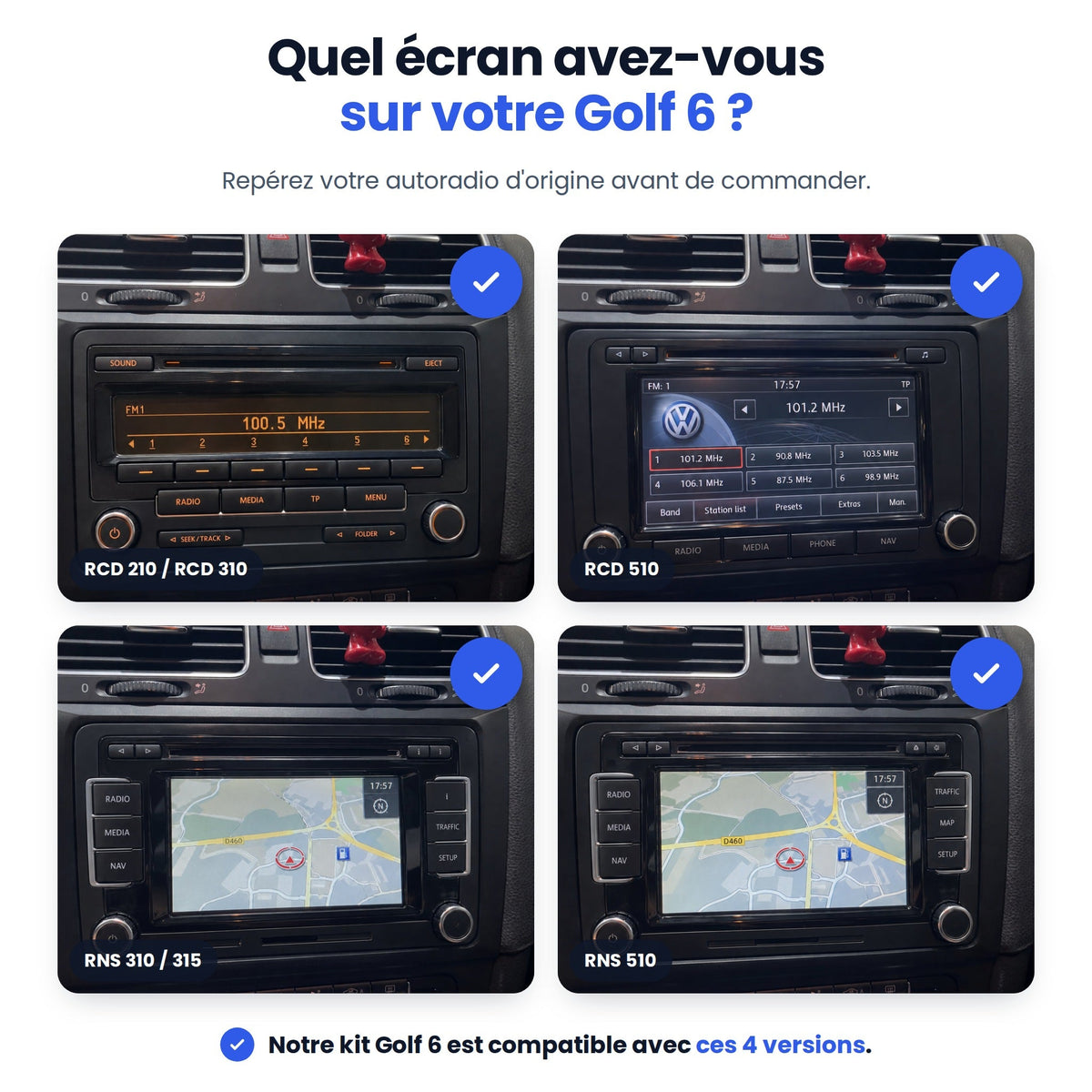 CarPlay Volkswagen Golf 6 (2008-2016) — image 3