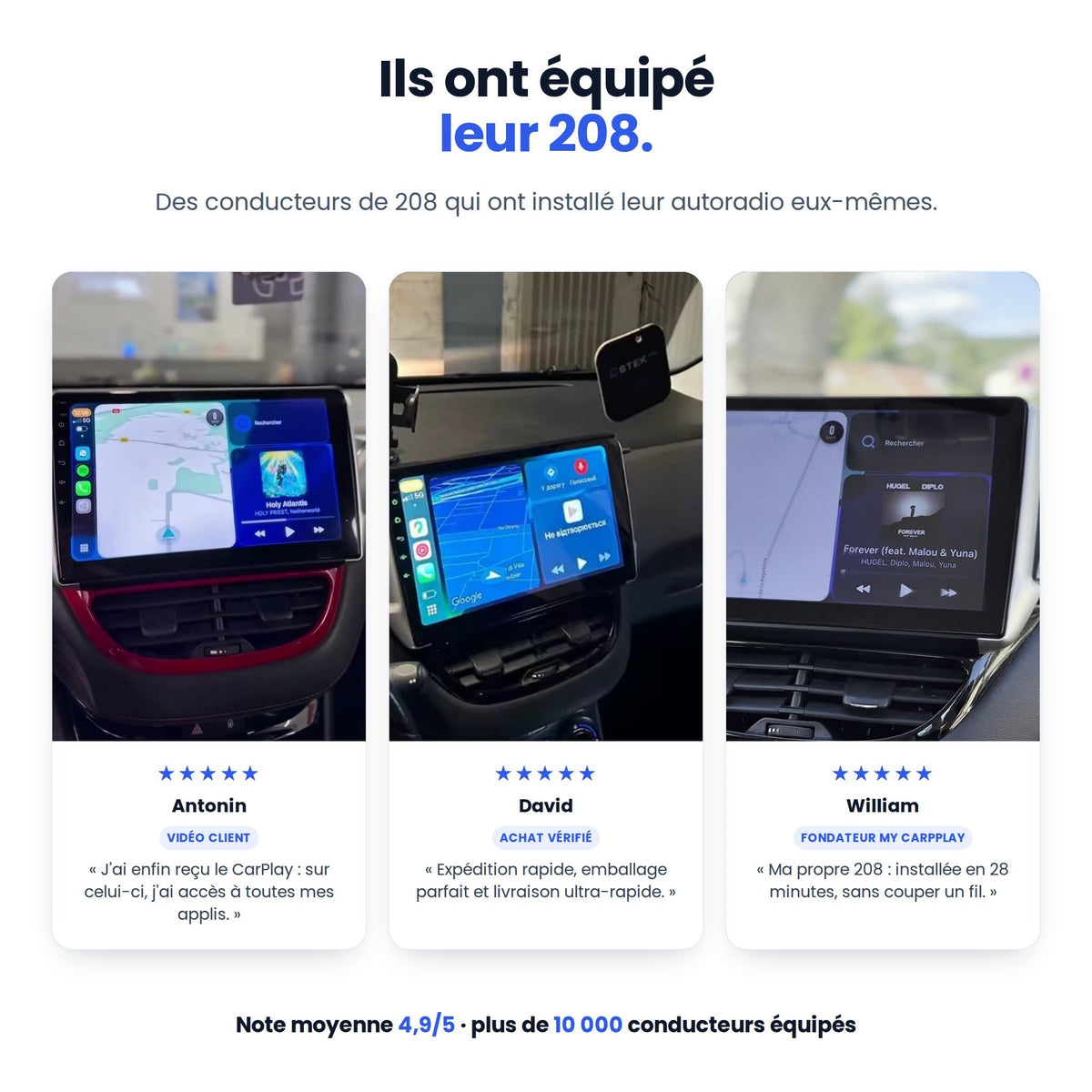 CarPlay Peugeot 208 (2012-2018) — image 8
