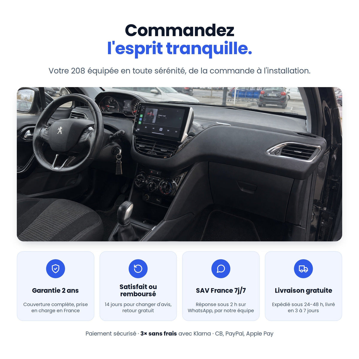 CarPlay Peugeot 208 (2012-2018) — image 9