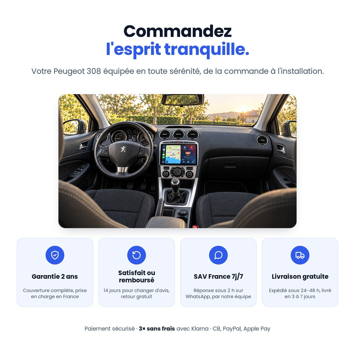 CarPlay Peugeot 308 / SW (2007-2015) — image 9