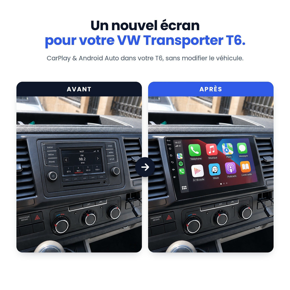 CarPlay Volkswagen Transporter T6 (2015-2021) — image 2