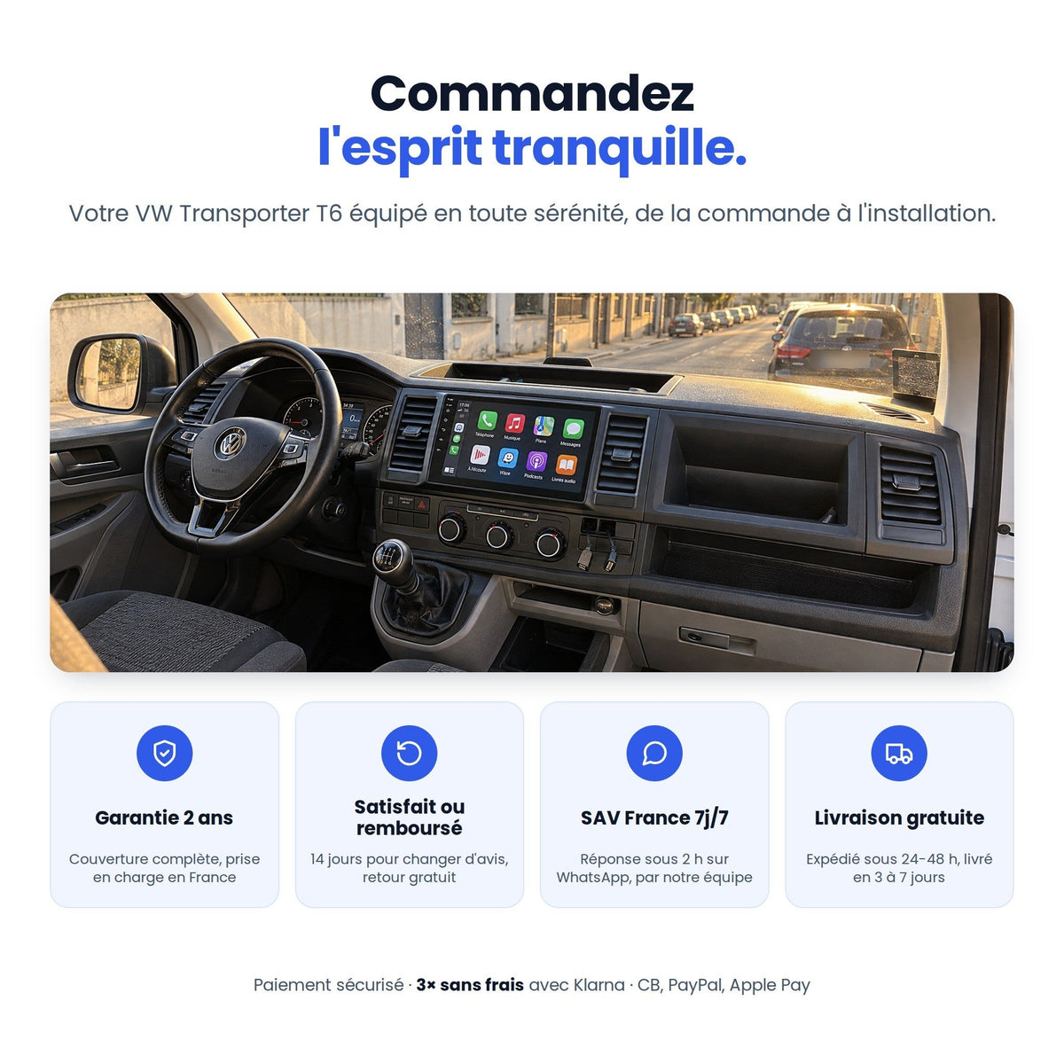CarPlay Volkswagen Transporter T6 (2015-2021) — image 9